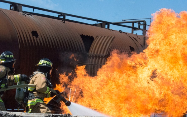 Air Force Reserve, State Fire department exercise