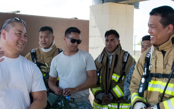 Air Force Reserve, State Fire department exercise