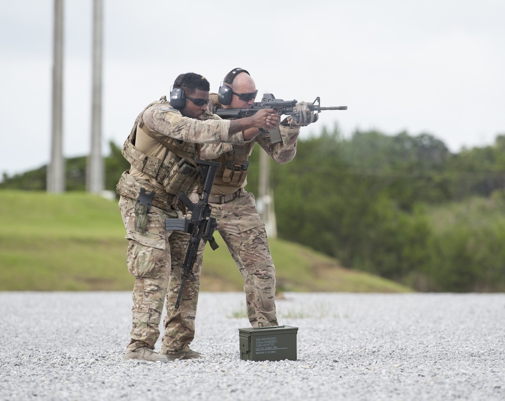 Crunching gravel and throwing lead: DAGRE conducts firearms training
