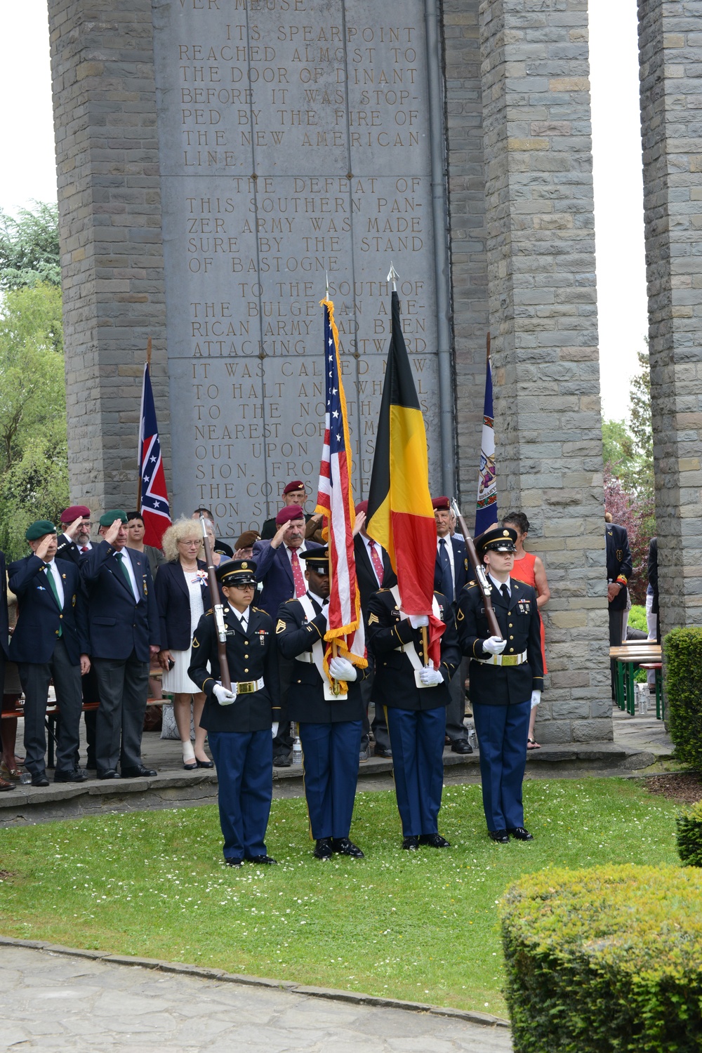 WW II Memorial ceremony Iin Bastogne