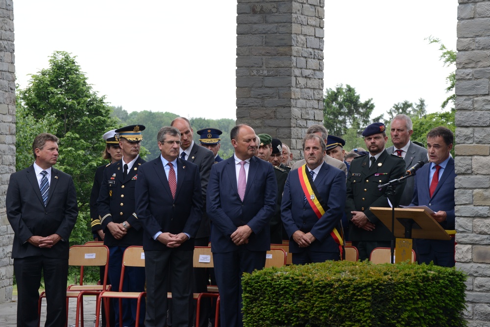 WW II Memorial ceremony Iin Bastogne