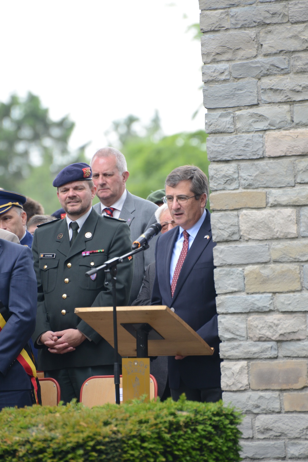 WW II Memorial ceremony Iin Bastogne