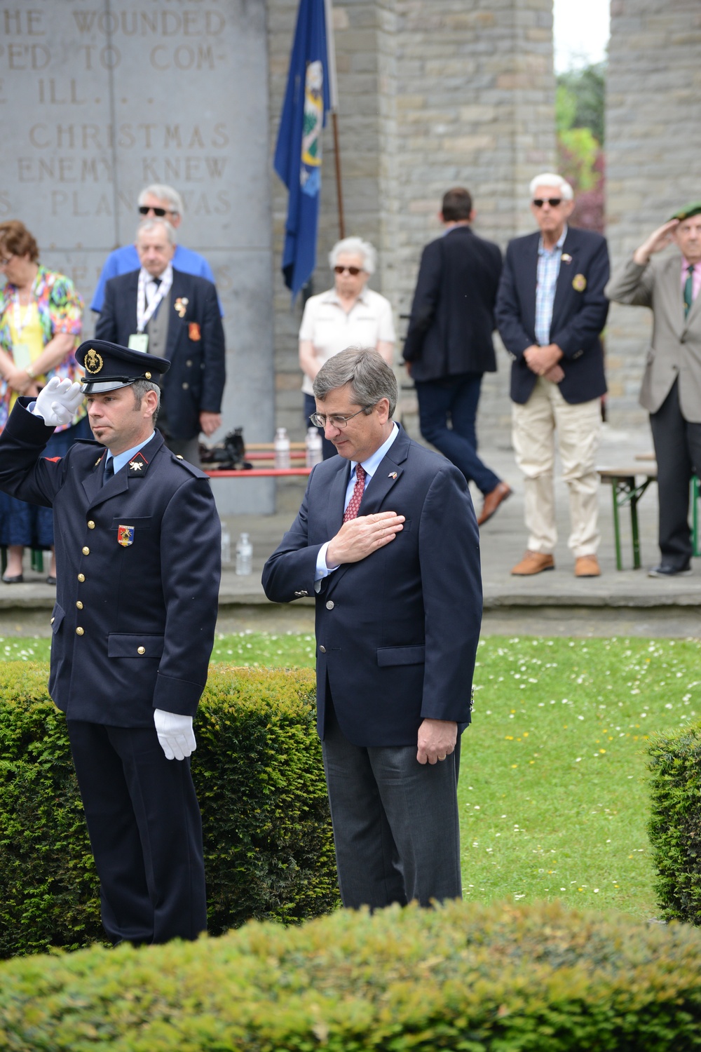 WW II Memorial ceremony Iin Bastogne