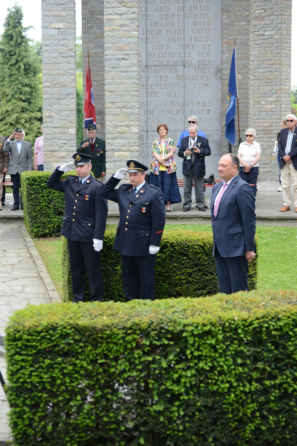 WW II Memorial ceremony Iin Bastogne