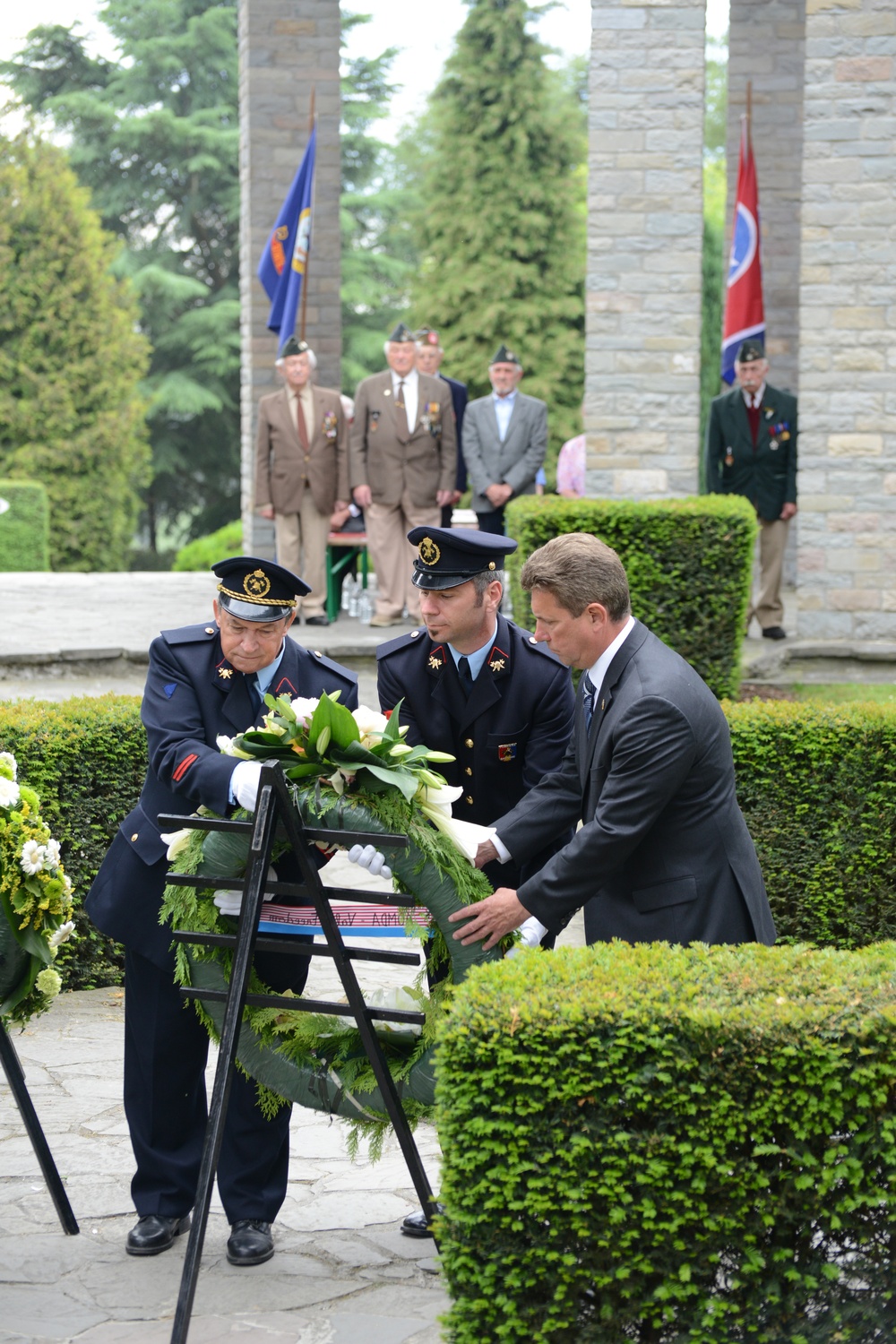 WW II Memorial ceremony Iin Bastogne