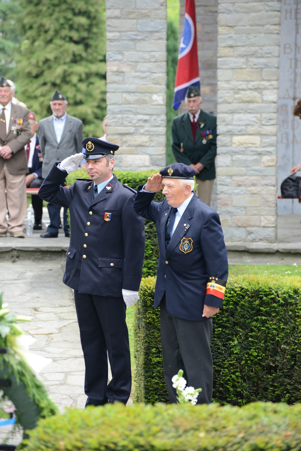 WW II Memorial ceremony Iin Bastogne