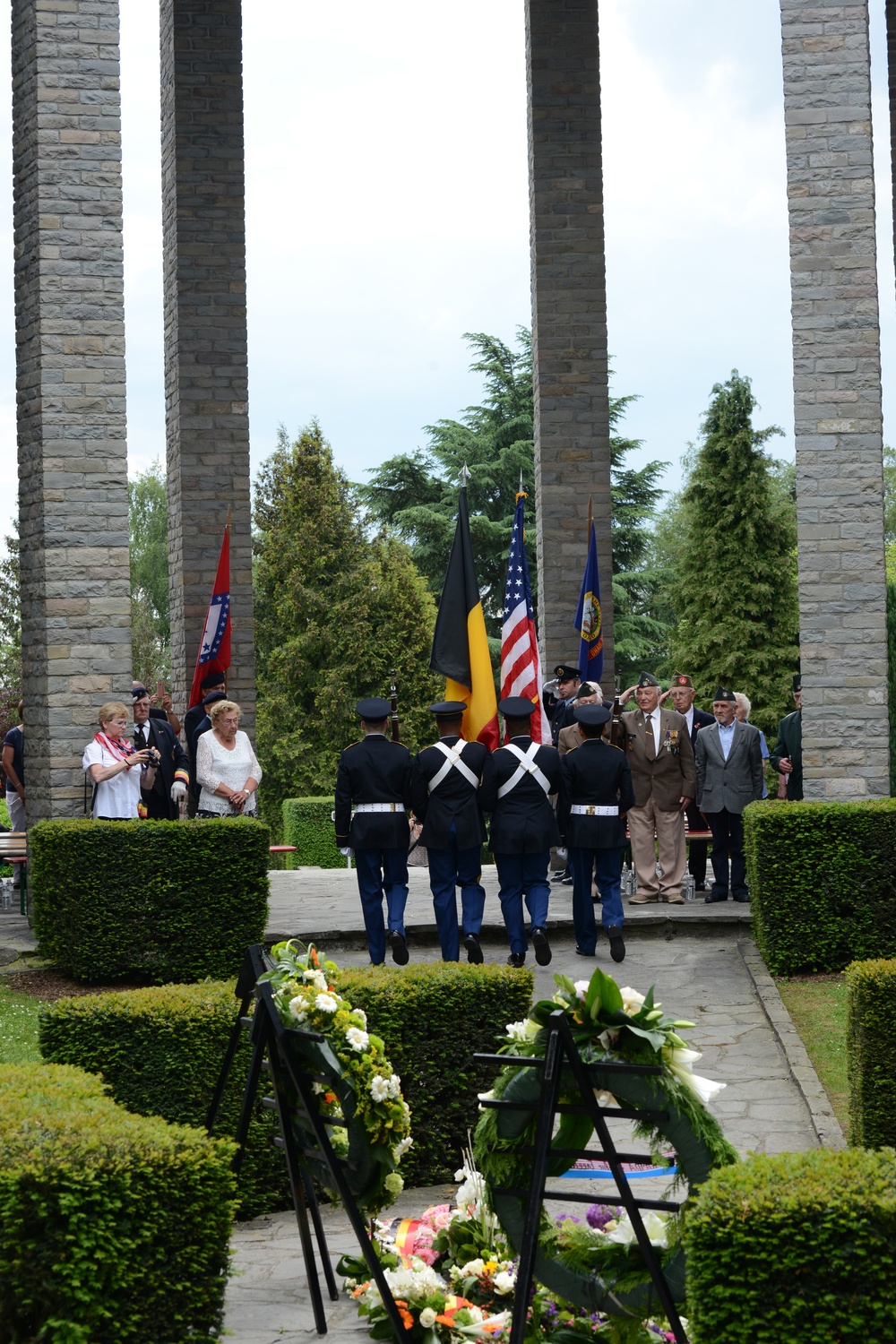 WW II Memorial ceremony Iin Bastogne