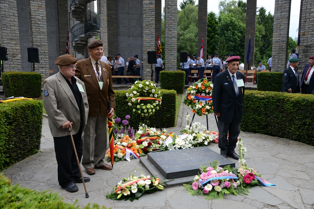 WW II Memorial ceremony Iin Bastogne