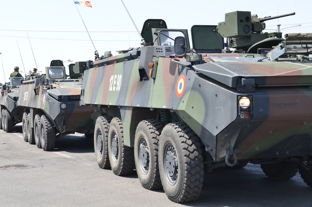 US Soldiers conduct tactical road march across Hungarian-Romanian Border