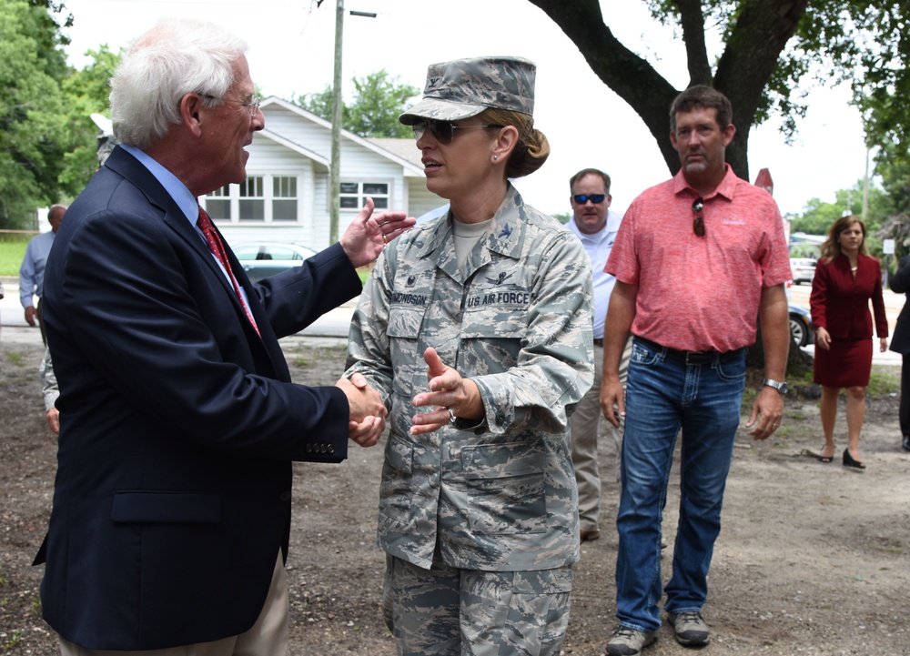 Keesler, Mississippi leadership hold announcement ceremony for new base gate