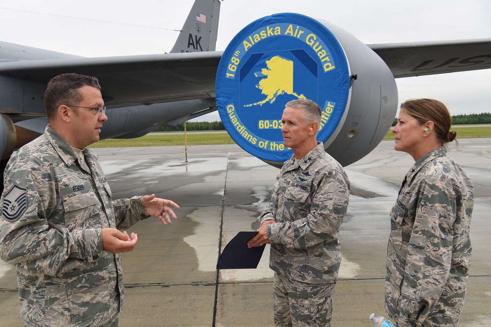 Air Force Space Command leaders visit Guardians of the last Frontier