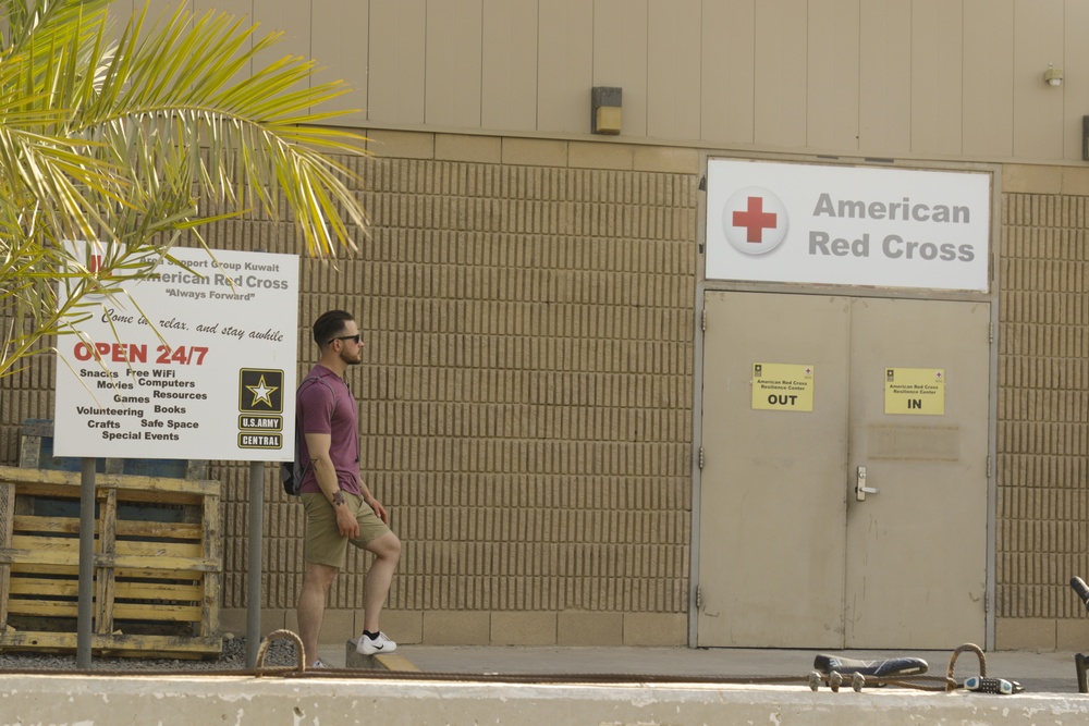 The American Red Cross giving Soldiers a stress free stay