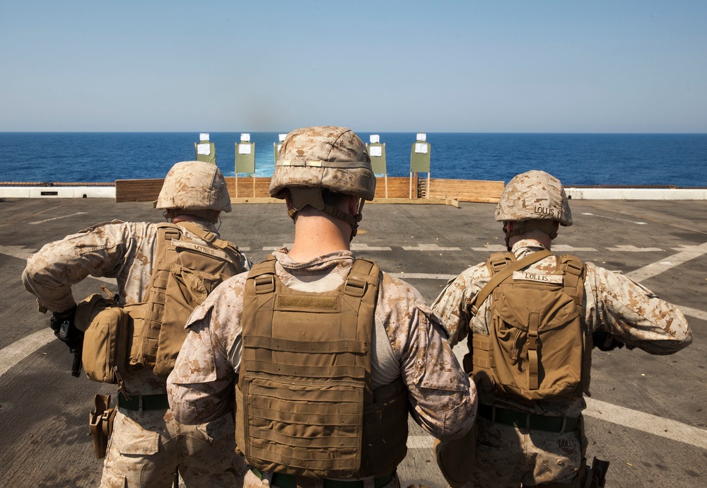 BLT Marines conduct shooting drills