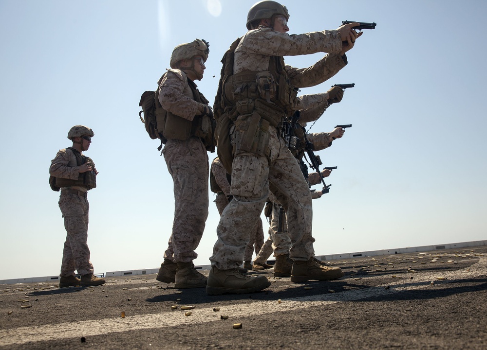 BLT Marines conduct shooting drills