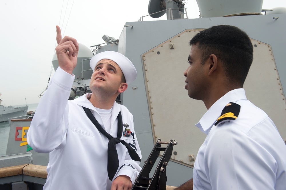 Malabar 2017 USS Howard Tour