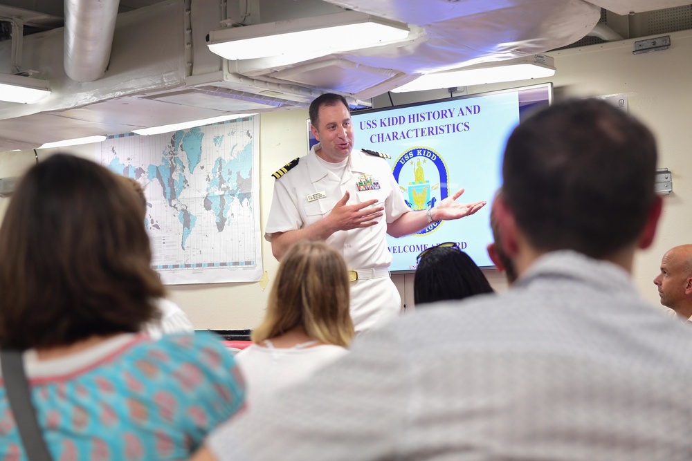 Malabar 2017 USS Kidd Tour