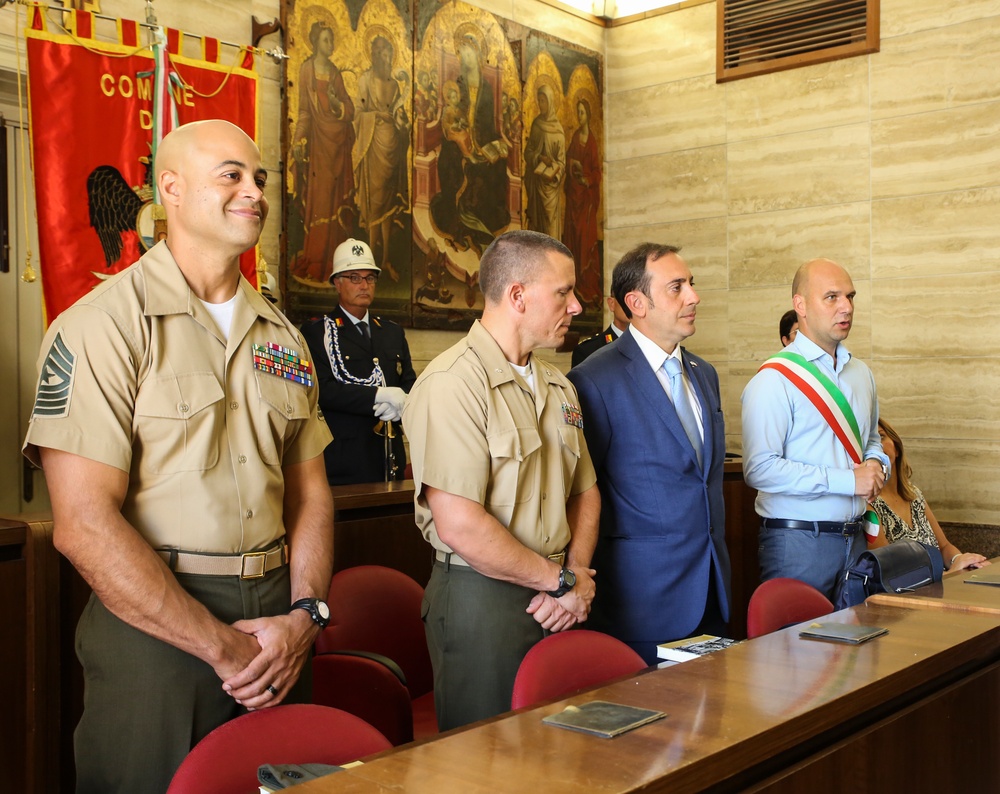 SPMAGTF-CR-AF Marines commemorate Operation Husky anniversary