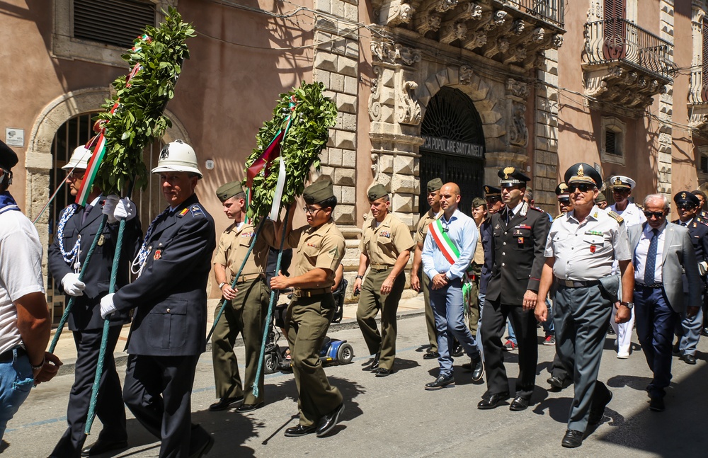 SPMAGTF-CR-AF Marines commemorate Operation Husky anniversary