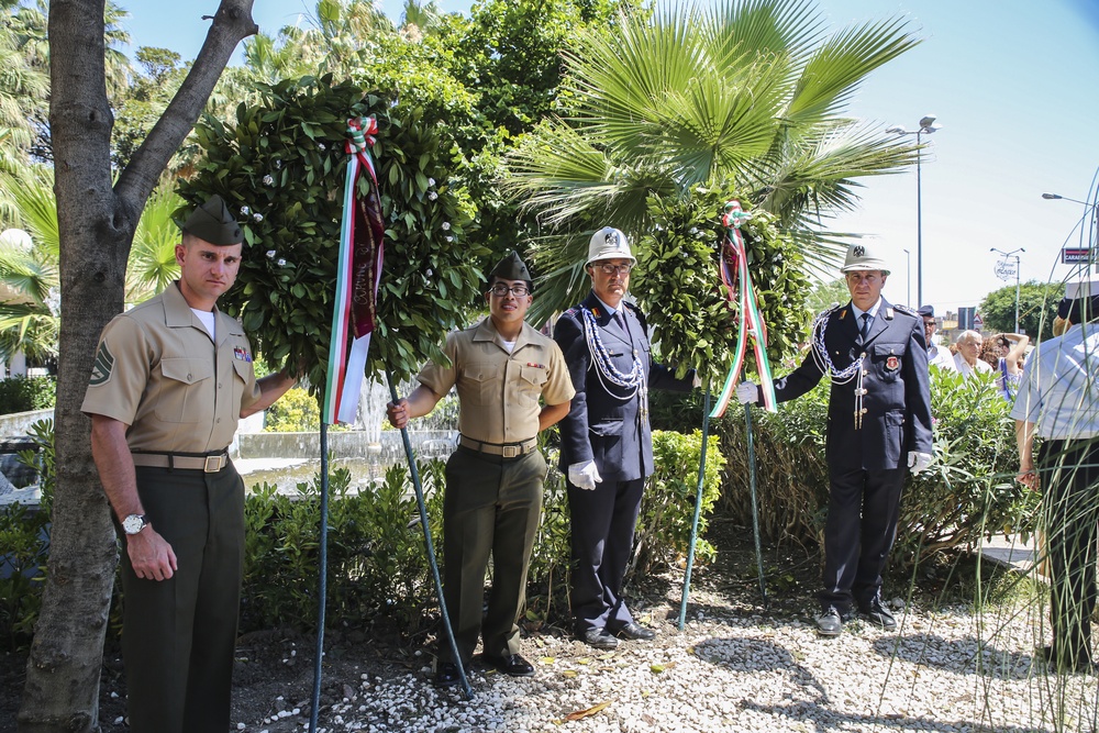 SPMAGTF-CR-AF Marines commemorate Operation Husky anniversary