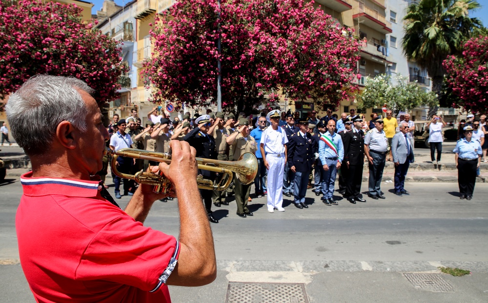 SPMAGTF-CR-AF Marines commemorate Operation Husky anniversary