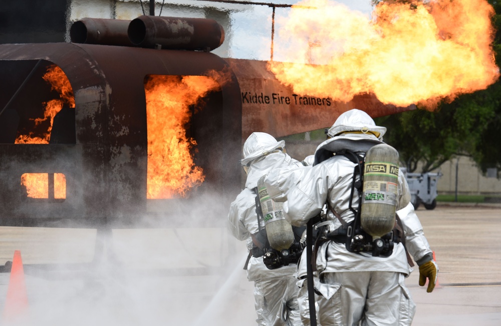 Fire department hosts live fire exercise