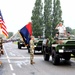 French and U.S. service members rehearse for the Military Parade on Bastille Day