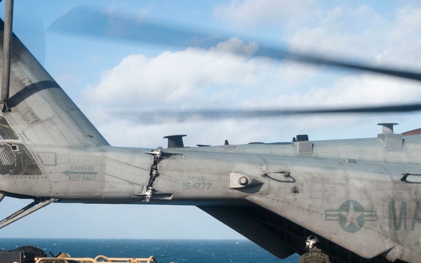 MRZR loaded onto CH-53E aboard USS Bonhomme Richard