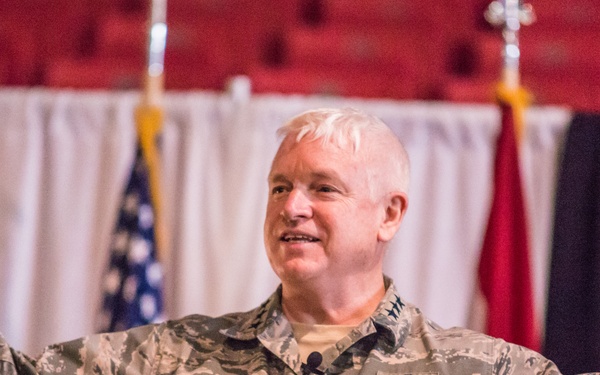 Top leadership of the Air National Guard visit with Missouri Airmen