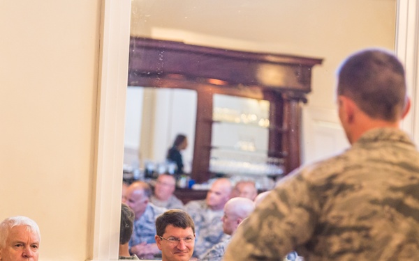Top leadership of the Air National Guard visit with Missouri Airmen