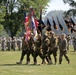 Army Reserve color guard team present the colors in remembrance of WWI