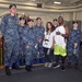 Carolina Panthers Jonathan Stewart Tours USS John P. Murtha