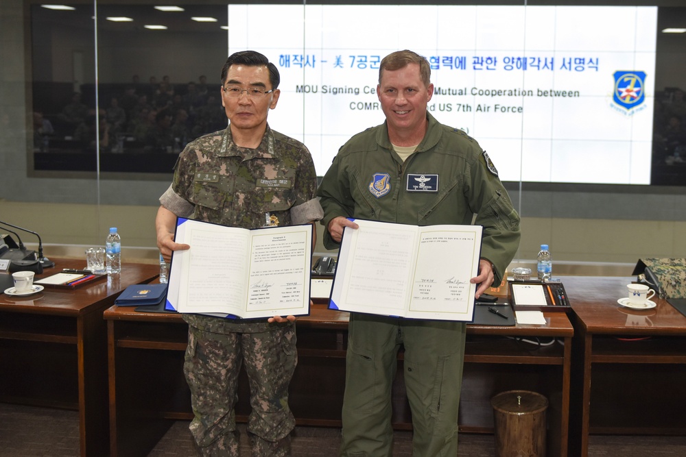 7th Air Force Visit and MOU Signing