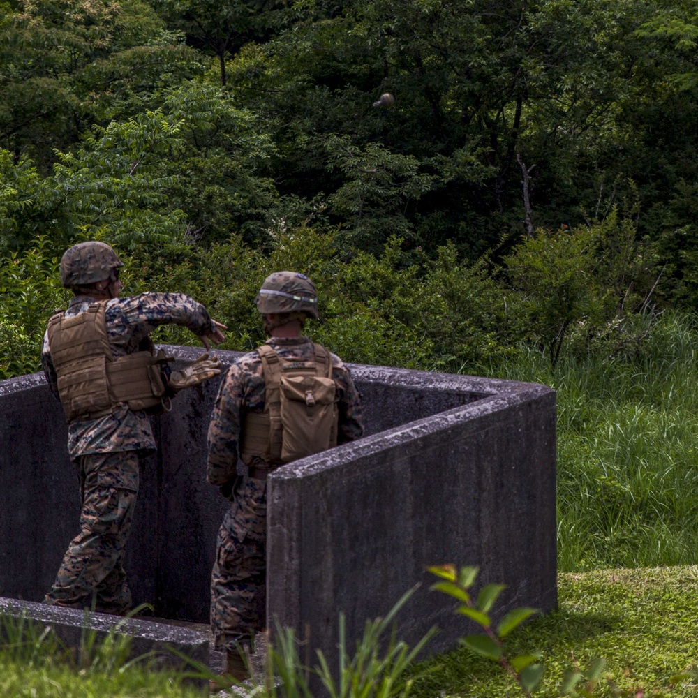 Marines participate in live-fire weapons training