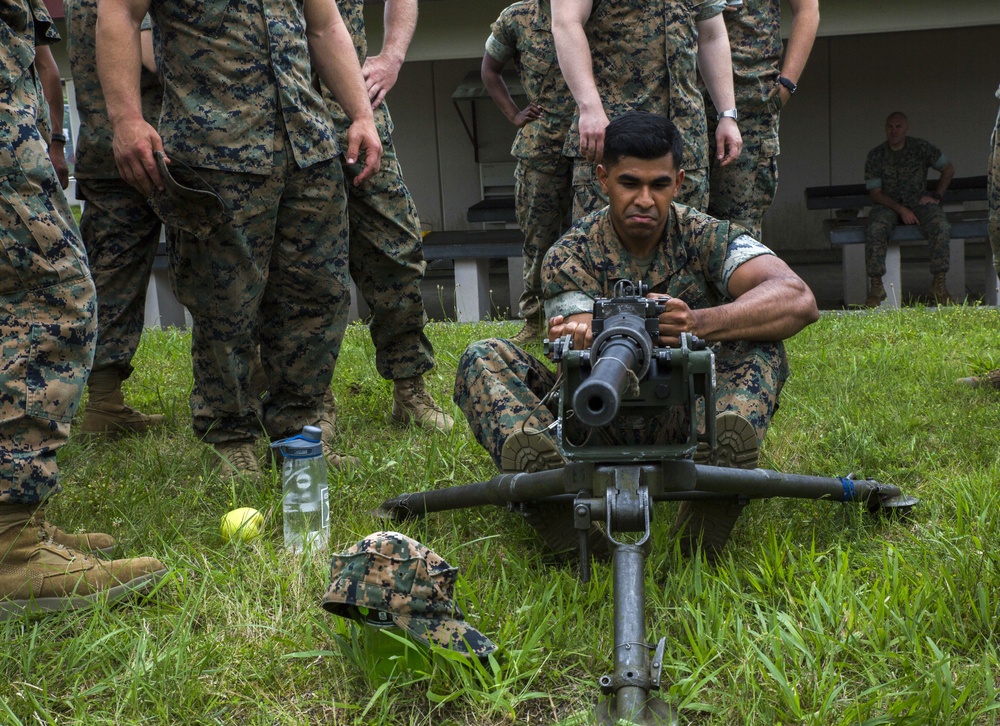 Marines participate in live-fire weapons training