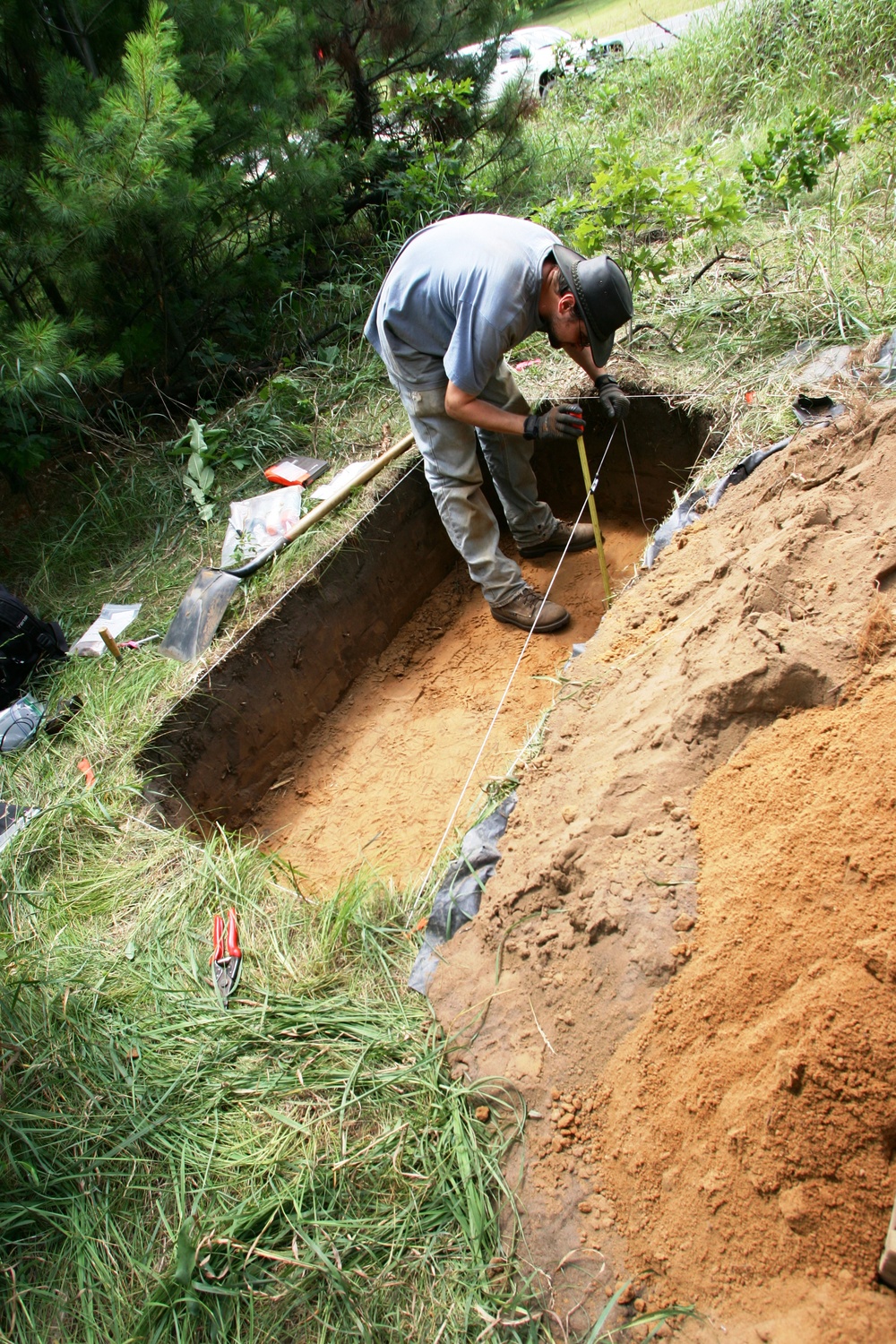 2014 phase II archaeology dig at Fort McCoy