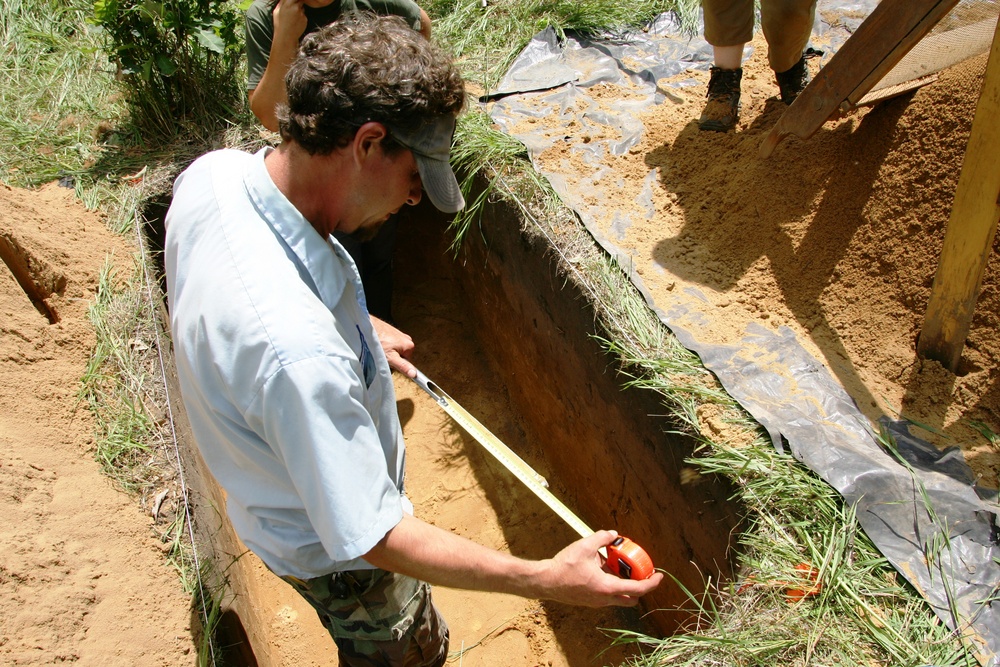 2014 phase II archaeology dig at Fort McCoy