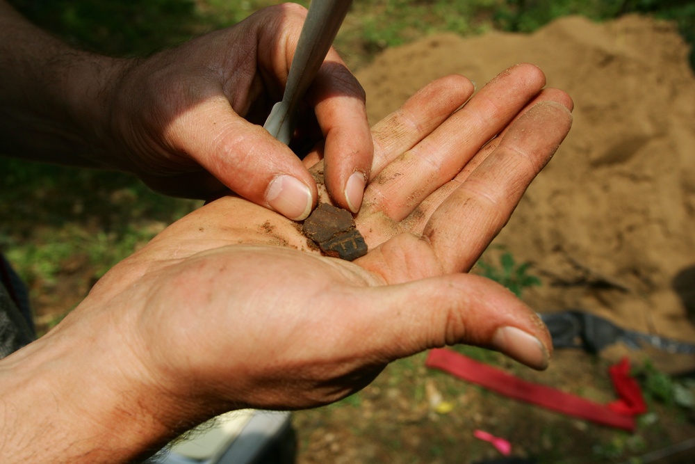 2014 phase II archaeology dig at Fort McCoy