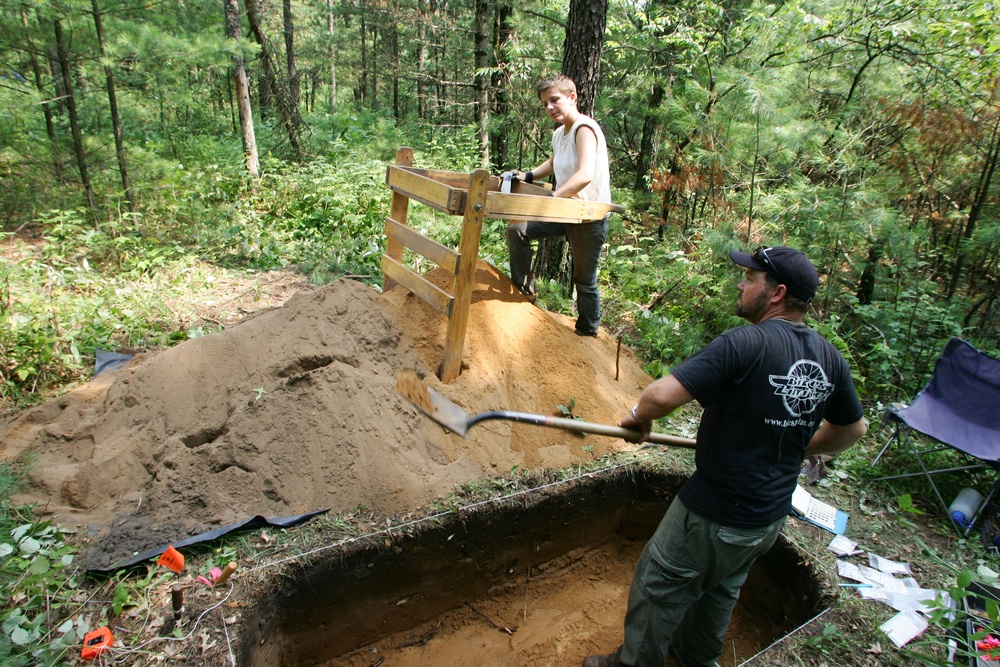 2014 phase II archaeology dig at Fort McCoy