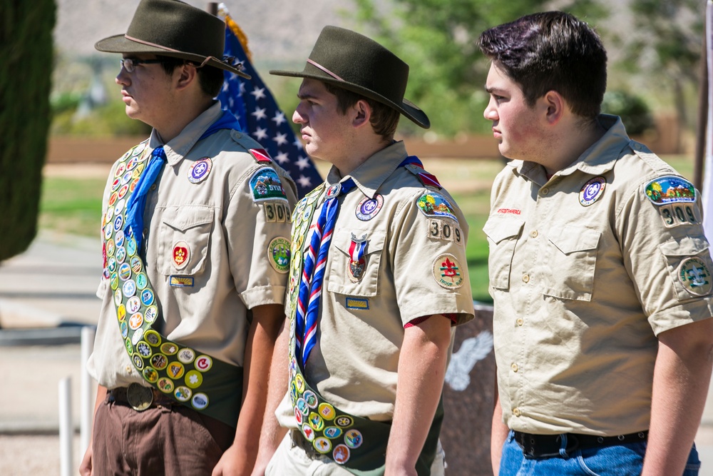 Combat Center helps Boy Scouts dedicate memorial