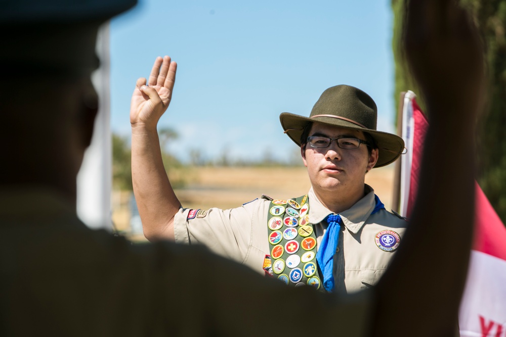 Combat Center helps Boy Scouts dedicate memorial