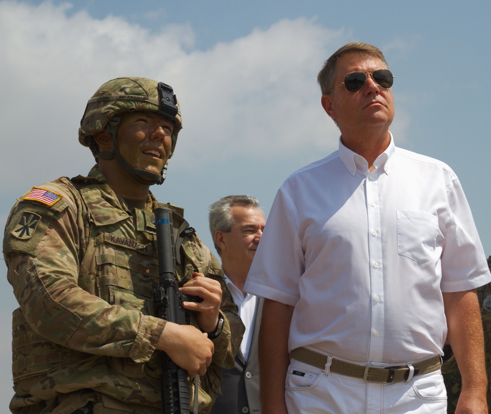 President of Romania visits US, Allied forces