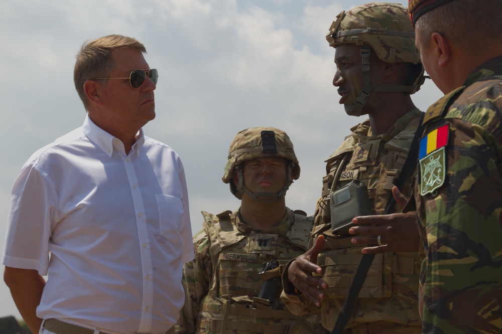 President of Romania visits US, Allied forces