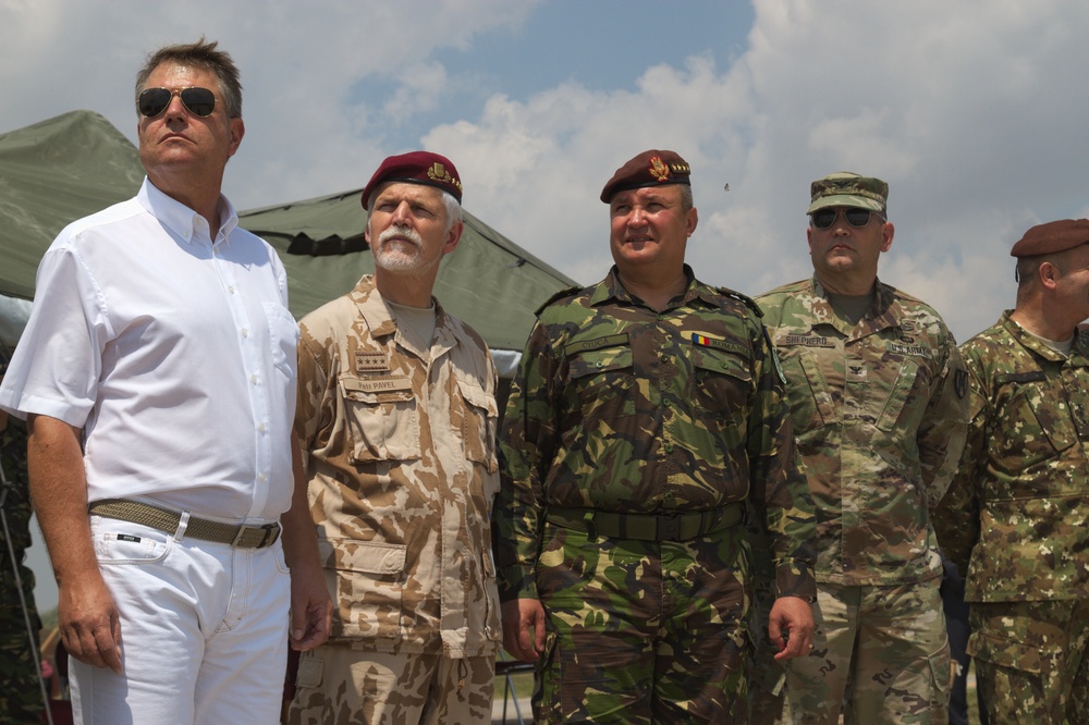 President of Romania visits US, Allied forces