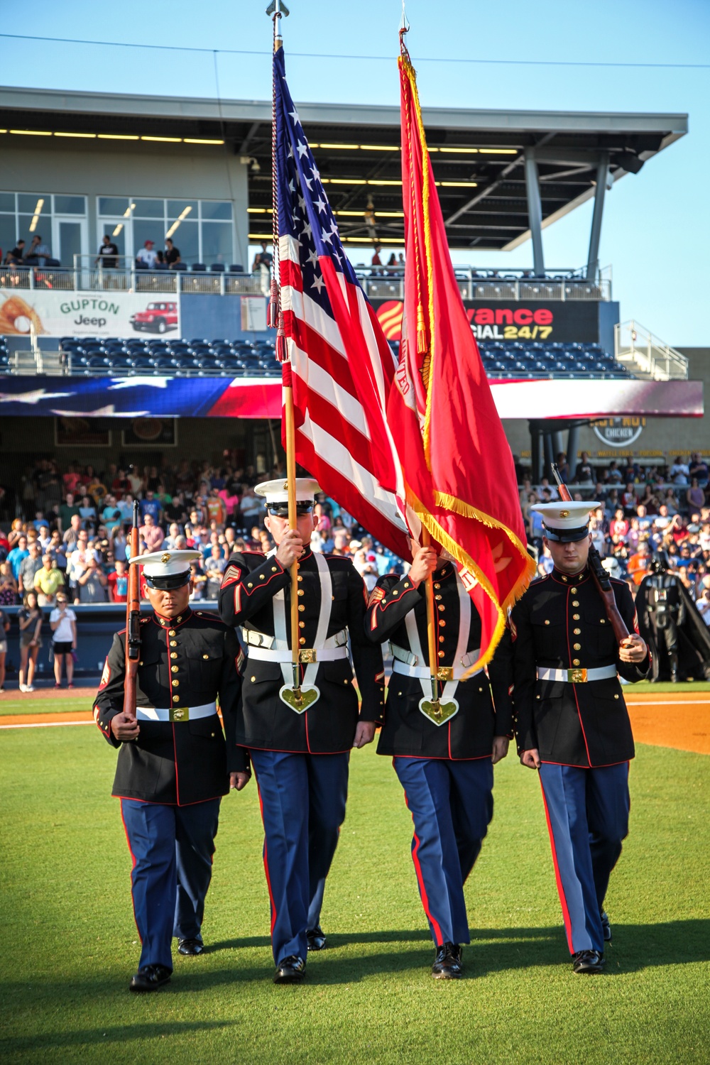 Marines march to Nashville Sounds