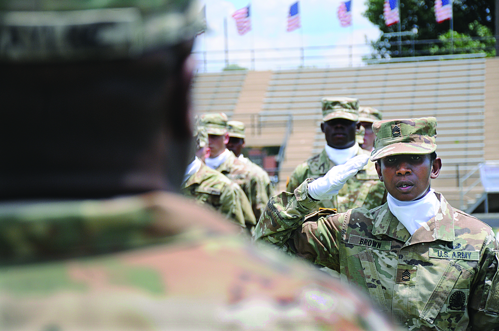 Drill and ceremony competition highlights centennial event