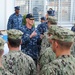 U.S. 7th Fleet Deputy Commander Rear Adm. Brian Hurley awards Navy divers Meritorious Service Medals for Fitzgerald recovery