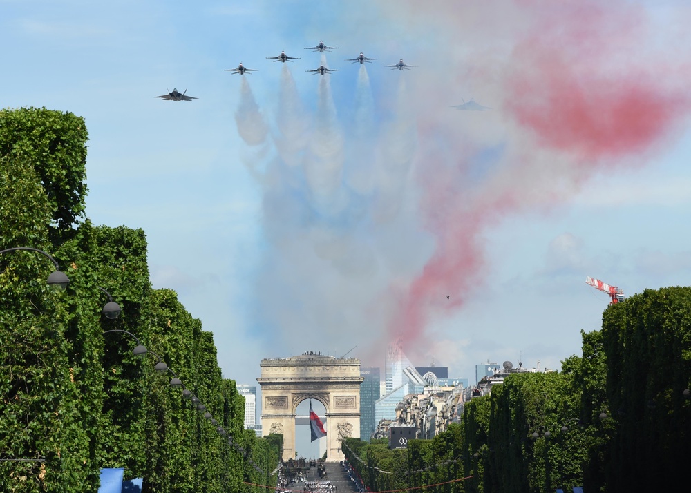 U.S. Forces Honored During Bastille National Day Parade