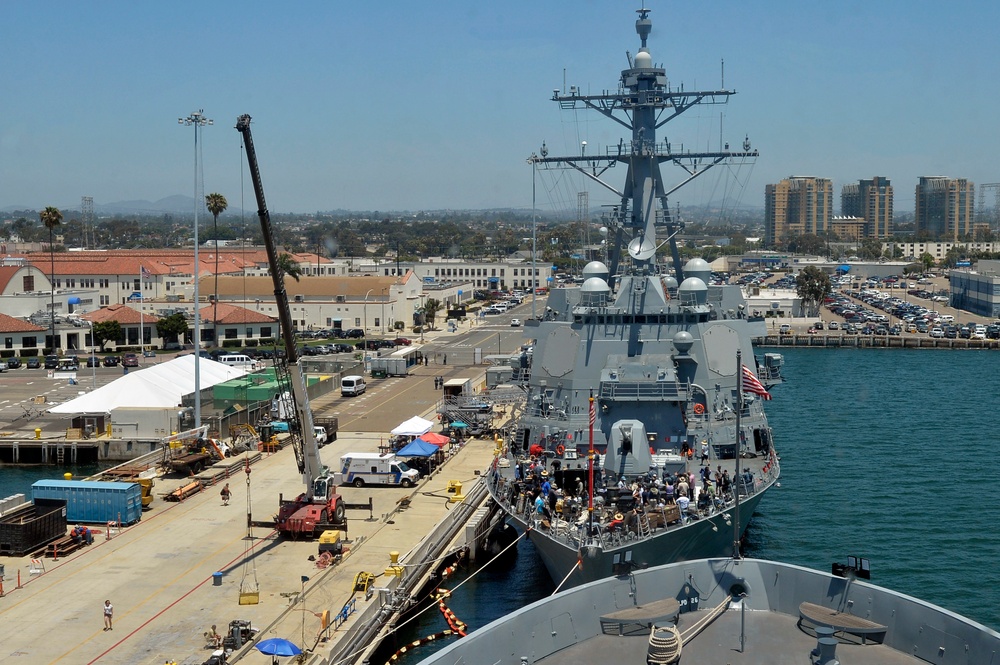 Filming "The Last Ship" at NBSD