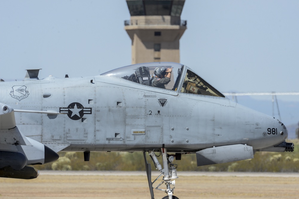 D-M Warthogs prepare for takeoff
