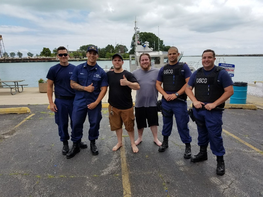 Coast Guard rescues 2 fishermen a mile east of Waukegan Harbor